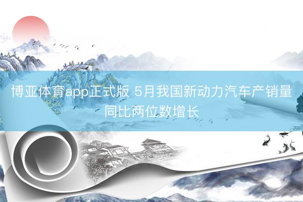 博亚体育app正式版 5月我国新动力汽车产销量同比两位数增长